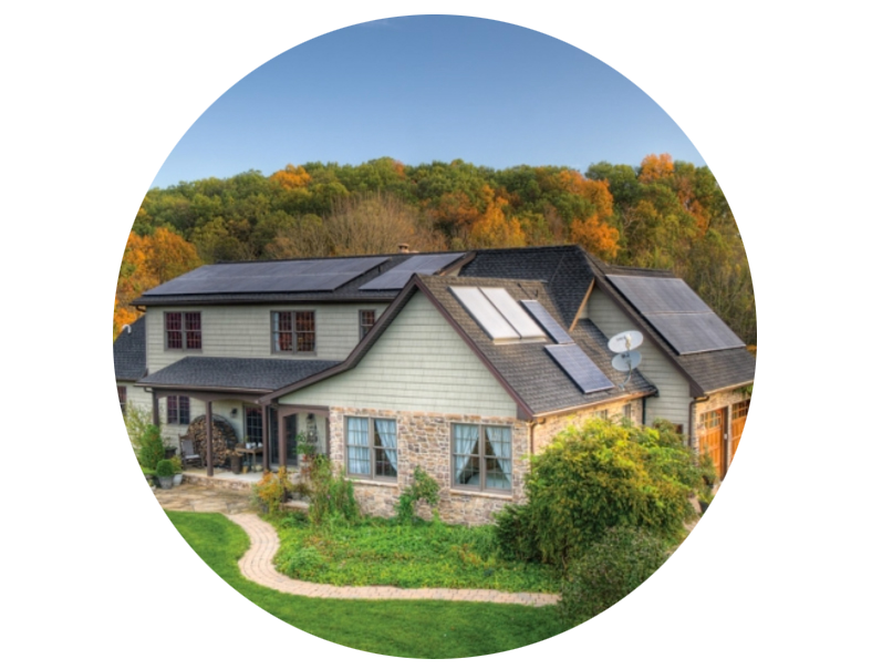 Solar panels Maryland home