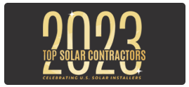 2023 Top Solar Contractor - American Sentry Solar black