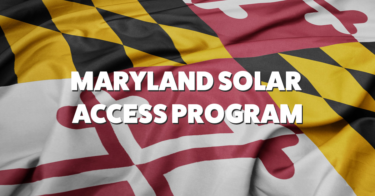 2025 Maryland Solar Access Program